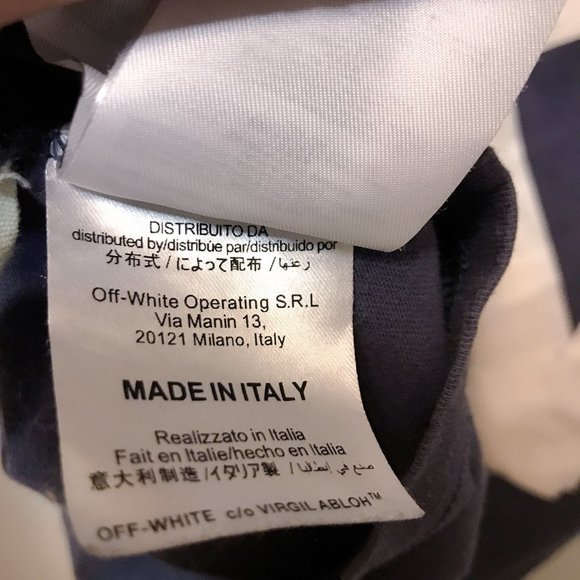 Authentic Off-White x Champion Tee (Blue & White) - Picture 6 of 6